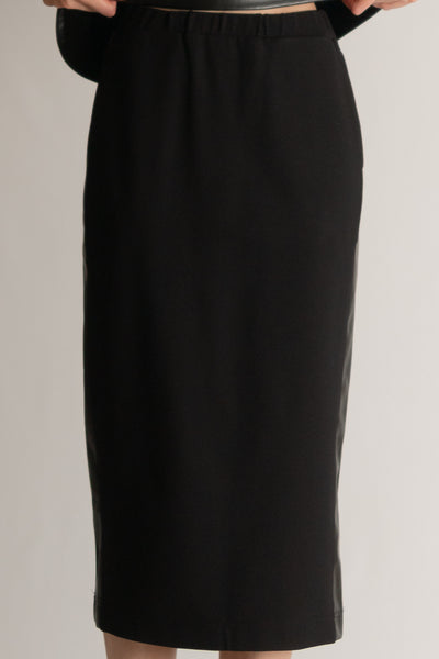 Ponte Straight Midi Skirt