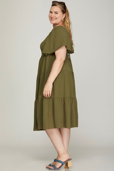 Curvy Becca Ruffle Dress