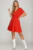 Cara Dolman Sleeve Mini Dress