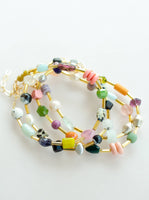 Jill Colorful Beaded Clasp Bracelets- Mariposa