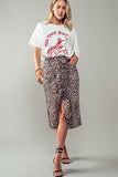 Savannah Leopard Midi Skirt