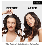 KITSCH Satin Heatless Curling Set | Sunset Tie Dye