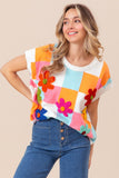 Flower Patch Checkered Sweater Vest (Website Exclusive)