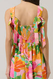 Jovana Floral Silda Smocked Maxi Dress