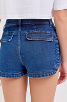 High Rise Short with Split Dolphin Hem
