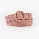 Braided Round Buckle Belt