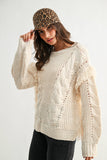 Fringe Cable Sweater