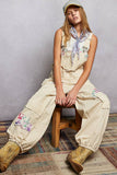 Lace Trimmed Overalls