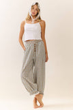 Plaid Balloon Pants