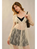 Alanis Sheer Lace Duster Top