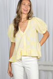 Dorothy Ann Gingham Top (Three Colors!)