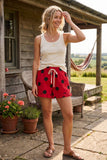 Gameday Ruffle Hem Polka Dot Shorts (UK or U of L)