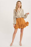 Ruffled Swing Skirt