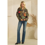 Camo Jacket with Tiger Print