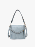 Lorelei Double Zip Crossbody | Whipstitch Trim