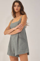 Library Date Plaid Romper