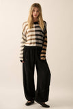 Contrast Striped Sweater