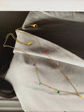 Ariana 18K Non-Tarnish Petite CZ Chain Necklace