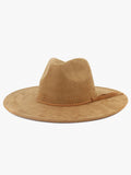 Atlas Faux Suede Fedora – Braided Band Hat