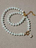 Annecy 18K Gold Non-Tarnish Boho Beaded CZ Necklace