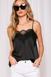 Rachel Lace-Trim Satin Camisole