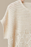 Floral Detail Crochet Boho Top