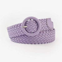 Braided Round Buckle Belt