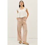 Ruffle Louise Top (Blush or White)