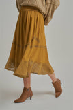 Jasper Midi Skirt (Gold or Olive)