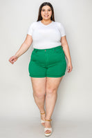 Judy Blue Tummy Control Green Denim Shorts (Website Exclusive)