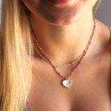 Handmade | Unity Beaded Necklace with Heart Pendant