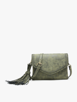 Sloane Suede Whipstitch Crossbody