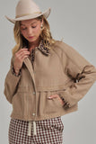 Loretta Leopard Barn Jacket
