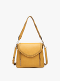 Lorelei Double Zip Crossbody | Whipstitch Trim