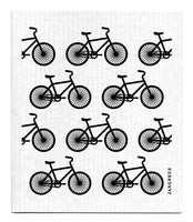 Swedish Dishcloth - Bikes - Black