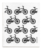 Swedish Dishcloth - Bikes - Black