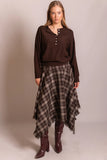 Buttonup Ribbed Hem Sweater (4 colors!)