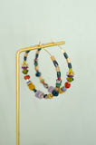 Jill Jewel Beaded Hoops