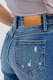 High Rise Crop Straight Denim