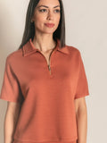 Pierre Quarter Zip Dress in Spring 2026 Colors Lemongrass and Dusty Rose