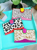 Colorful Cheetah Wallet | Nash Large Leather Travel Wallet