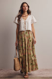 Beatrix Maxi Skirt: Sage Green