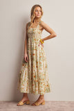 Floral Smocked Midi Dress