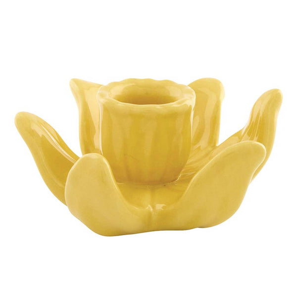 Yellow Blossom Taper Candle Holder