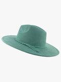 Atlas Faux Suede Fedora – Braided Band Hat