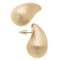 Icon Puffed Teardrop Stud Earrings