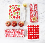 Swedish Dishcloth - Strawberries - Red