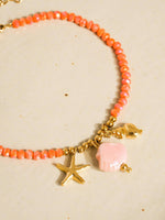 Fawn 18K Gold Non-Tarnish Shells and Star Beaded Bracelet