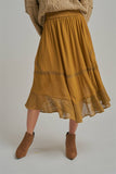 Jasper Midi Skirt (Gold or Olive)