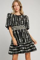 (Website Exclusive) Ribbon Print Dress by Umgee